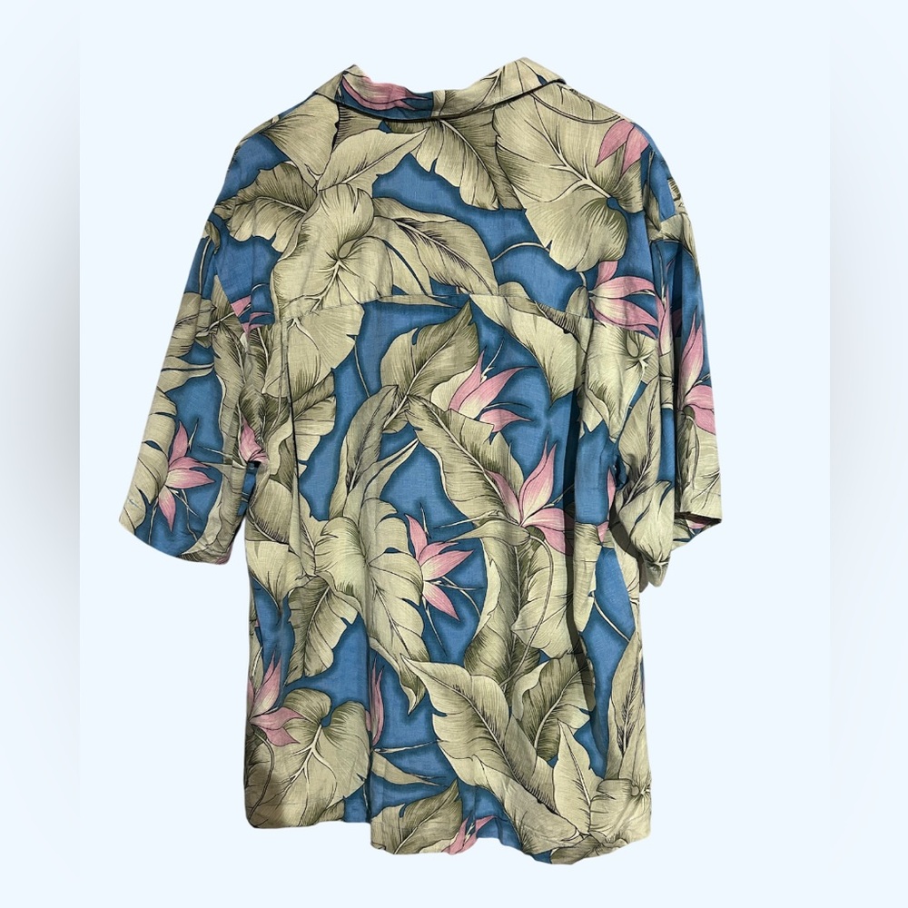 Bermuda Bay Silk Hawaiian Shirt Large - Picture 4 of 10